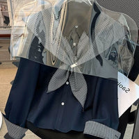 Fashionable All-match Shawl-style Loose Age-reducing Shirt