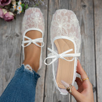 Womens Casual European And American-style Square-toe Flats