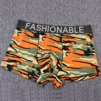 High-end Men's Cotton Camouflage Printing Boxer Briefs