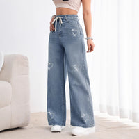 Women's American-style Retro Wide Leg Jeans