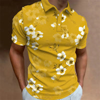 Men's Casual 3d Pattern Printed Short Sleeve