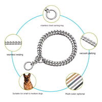 Pet Supplies Stainless Steel Drag Chain Double Ring