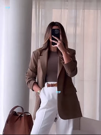 Stylish French Solid Color COAT