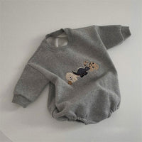Ins Infant Toddler Korean Style Winter Clothes Jumpsuit