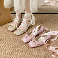 French Ballet Dance Shoe Women's Cross Strap