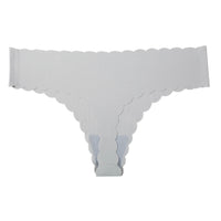 Ice Silk Seamless Wavy Edge T-back Female Plus Size