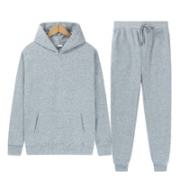 Men's Sport Suit Solid Color Light Board Fleece Warm
