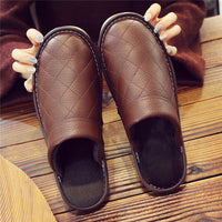 Home Leather Slippers For Men And Women