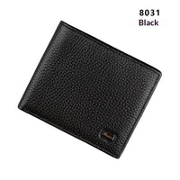 Men's Anti-Scanning RFID High-Capacity Credit Card Holder Made From First-Layer Cowhide Leather