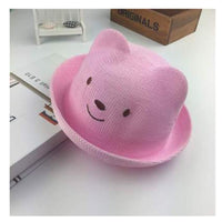month baby straw boy sun hat