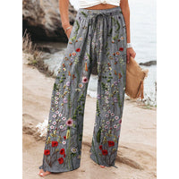 Casual Streetwear Wide-leg Athletic Pants From Europe And The US