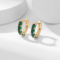 Copper Micro Inlaid Zircon Thickened Color Retention Ear Clip