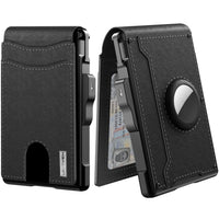 Mens Metal Card Case & Card Holder High-Capacity Anti-Skimming Wallet