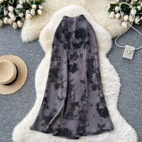 French-style Sophisticated Satin Skirt For Women