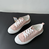 Spring NEW Low Cut Round Head Canvas Shoes Slip-on