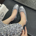 Soft Bottom Height Increasing Insole Breathable Mary Jane Shallow Mouth Pumps