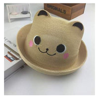 month baby straw boy sun hat