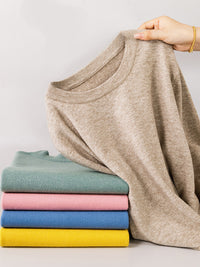 Mens Loose-fit Oversized Crew-neck Knit Sweater