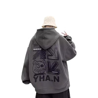Oversized Fleece-Lined Heavyweight Hoodie From A Trendy American Brand Versatile And Stylish