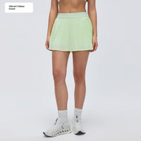 Quick-drying Breathable High-waisted Pleated Skirt For Fitness And Yoga