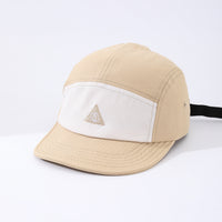 Men's Patchwork Adjustable Triangular Lettered Flat Brim Sunshade Quick-drying Soft Top Versatile Casual Baseball Cap For Outdoor Sports, Mountain Climbing, Outings, Shopping