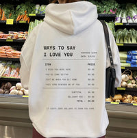 Letter Print Drop-shoulder Sleeve Hoodie Sweater