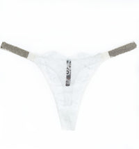 Rhinestone Lace Underwear Women's T-back
