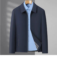 Men's Jacket Business Casual Lapels Zipper Coat