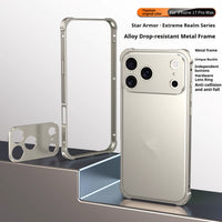 Mobile Phone Case With Seahorse Buckle And Four Corner Anti Drop Metal Frame