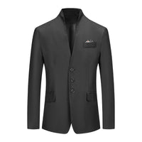 Men's Solid Color Three-button Suit