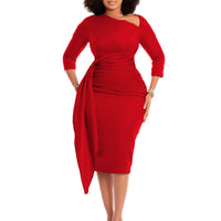 Elegant Plus-Size European And American Style Dress