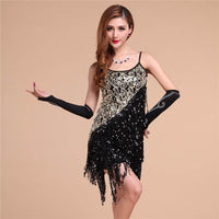 Costume Sequins Tassel Costume Adult Female Latin Dance Dress