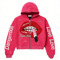 Fashion Casual Printed Polyester Sweater
