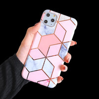 Splicing laser diamond phone case