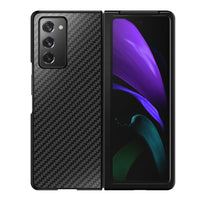 Folding Screen Carbon Fiber Pattern Anti-fall Mobile Phone Case