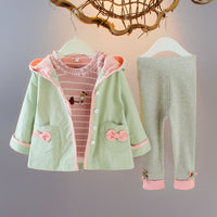 Cartoon three-piece