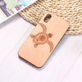 Cherry wood and TPU mobile phone case