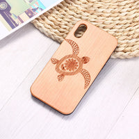 Cherry wood and TPU mobile phone case