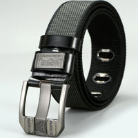Pin Buckle Canvas Belt Cargo Pants Casual Retro Decorative Belt Fashion Men