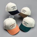 Simple Color Matching Letters Graffiti Cotton Embroidery Sports Breathable Baseball Cap