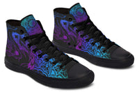Fashion Printed Couple High Top Canvas Shoes