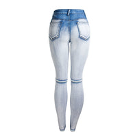 Stretch thin women's denim pencil pants
