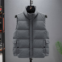 Vest Thickened Warm Down Vest Shopping Mall Couple Stand Collar