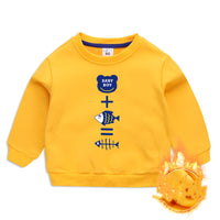 Children's Sweater Plus Velvet Padded Boy Top