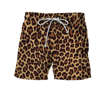 Summer Advanced 3D Printing Leopard Print Men's Shorts