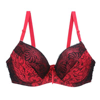 Lace print color blocking large underwear