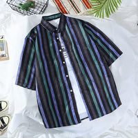 Retro Men's And Women's Loose Couple's Seaside Shirt
