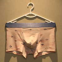 Youth Cartoon Printed Breathable Waist Boxer Shorts