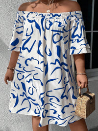 Casual Chic Plus-Size Printed Dress