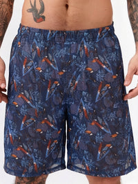 Men's Printed Loose-Fitting Beach Shorts